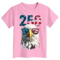 thumbnail image 5 of mgoYE America 250th Anniversary T Shirt Boys Patriotic Shirts for Girls Boys 4th of July T Shirts American Flag Graphic Tees Tops Short Sleeve Fourth of July Outfits(Pink,3-4 Years), 5 of 5