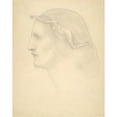 thumbnail image 2 of Kahlil Gibran 12x14 Black Ornate Wood Framed Double Matted Museum Art Print Titled: Profile and Superimposed&nbsp;Figure (Early 20th&nbsp;Century), 2 of 5