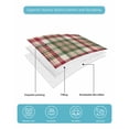 thumbnail image 5 of Quilts Full Size Bedding Set, Fall Buffalo Plaid Lightweight Quilted Comforter, Vintage Red Green Check Farmhouse Soft Reversible Bedspread Coverlet with Pillow Covers for All Season, 78" x 90", 5 of 7