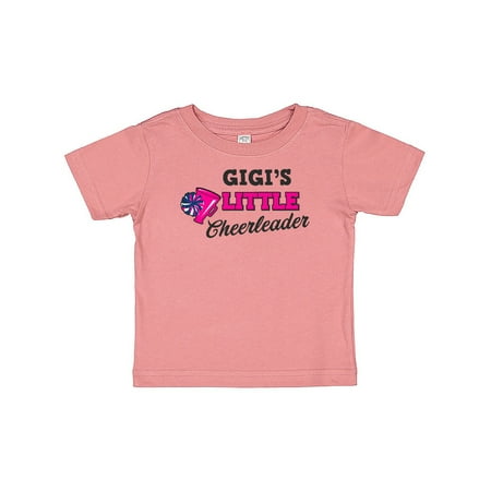 

Inktastic Gigi s Little Cheerleader with Megaphone and Pom Poms Gift Baby Girl T-Shirt