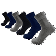 thumbnail image 1 of Premium Thin Crew Socks, Mens 6 Pairs Bamboo Stretchy Comfort Blend Bulk Pack (Assorted), 1 of 5