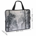 thumbnail image 2 of Werpe Bamboo Trees Foggy Forest Mountain Diving Fabric Laptop Carrying Bag Computer Protective Handle Case 17inch, 2 of 5