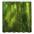 thumbnail image 3 of Ambesonne Plant Shower Curtain, Tranquil Exotic Place, 69"Wx84"L, Apple Green, 3 of 3