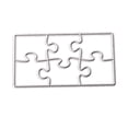 thumbnail image 4 of Troqueles de corte de rompecabezas, papel de para tarjetas, plantilla de plantilla troquelada de metal para álbum de recortes d, 4 of 7