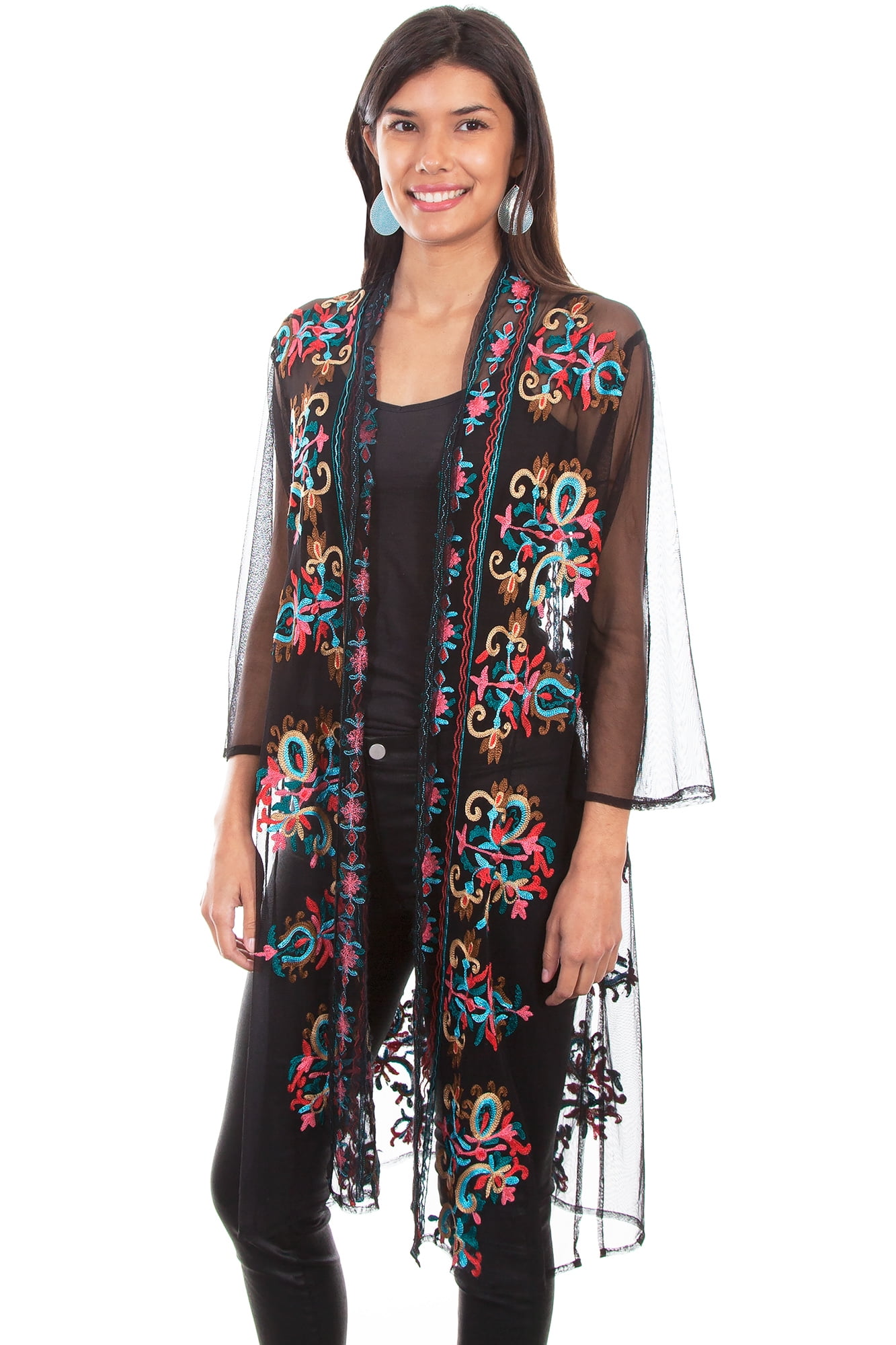 women's western duster cardigan
