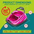 thumbnail image 2 of Serenelife 360 Degree Bumper Car with Adjustable Belt & Controls, Pink, 2 of 10
