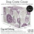 thumbnail image 6 of Sweet Jojo Designs Peony Floral Garden Lavender Purple and Ivory Dog Crate Kennel Cover 36in., 6 of 6