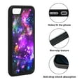 thumbnail image 2 of WIRESTER Shockproof Soft Rubber Cover Case for Apple iPhone 7/8 4.7", Purple Nebula Galaxy, 2 of 5