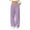 Light Purple, variant on Women's Fashionable Loose-Fit Trousers Sporty Fleece-Lined Solid-Colour Long Trousers for Warm and Stylish Everyday Use,Beige,2XL