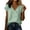 Light green, variant on Womens Short Sleeve Tops Dressy Casual Summer Shirts for Women V Neck Wrap Cute Front Vacation Loose Blouses by Yigetop Blue 2XL