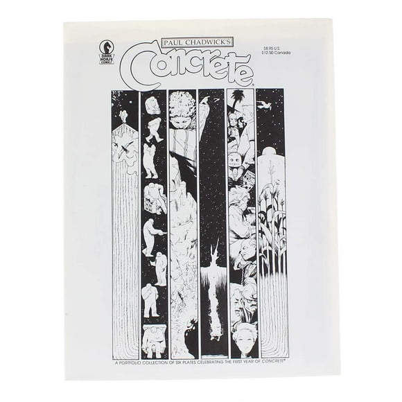 Portafolio de impresión artística Dark Horse Comics Paul Chadwick Concrete