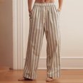 thumbnail image 2 of Cotton Sweatpants Women Wide Leg Cargo Pants for Women Straight Leg Pants Women Straight Leg Scrub Pants for Women Women's Pants Casual Cargo Scrub Pants for Women Beige S, 2 of 4