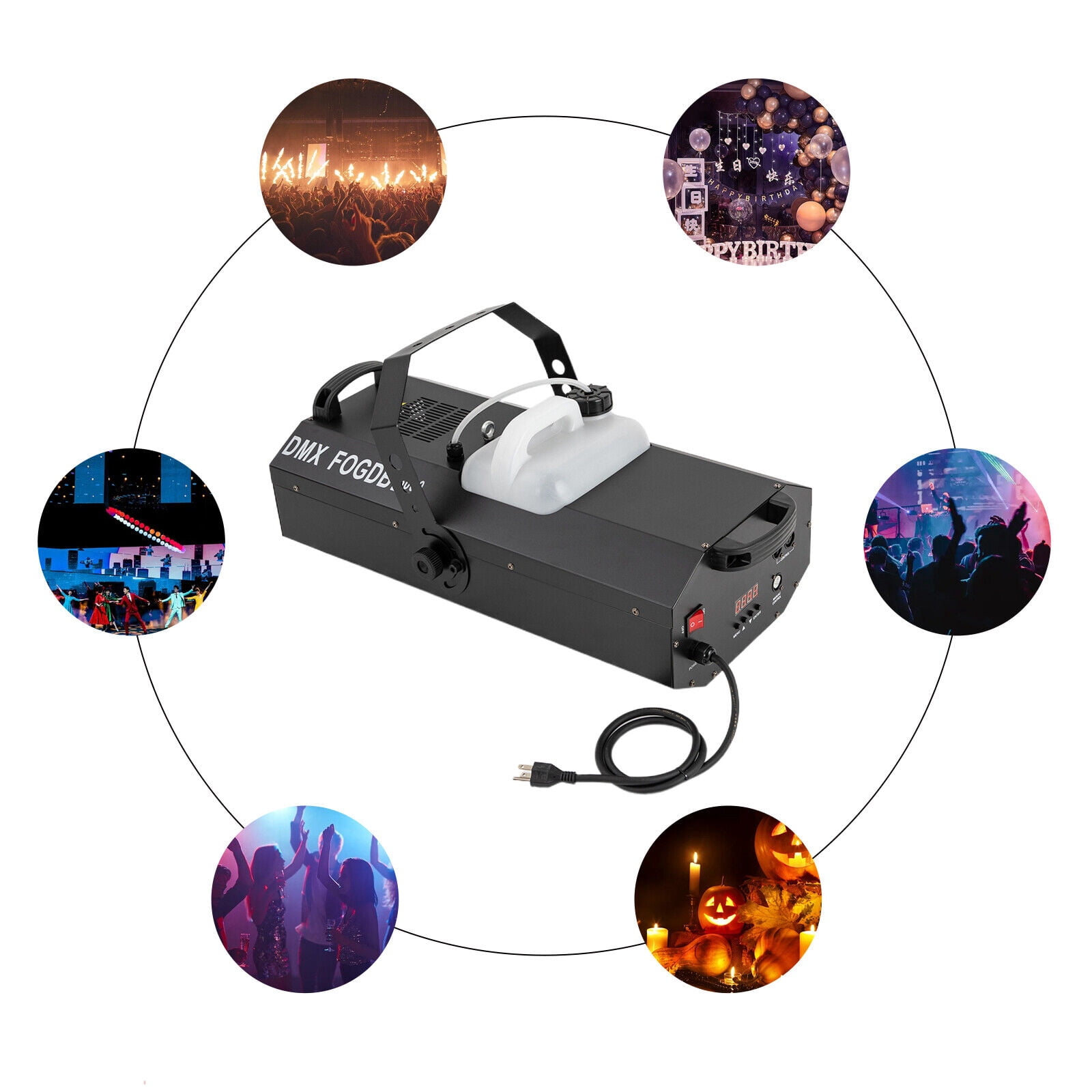 3000W Stage Fog Machine DMX Stage Fogger with Remote Control for Stage Effect Party