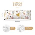 thumbnail image 2 of Disketp Geometric Triangle Print Body Pillow Cover - Super Soft 20x54 Body Pillow Case,Long Side Hidden Zipper (without pillow core), 2 of 6