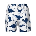 thumbnail image 4 of Lsque Mens Swim Trunks Cute Cartoon Dinosaurs Pattern - Bathing Suit Compression Liner - Beach Swim Shorts Swimwear - (S-3XL) - Stretch Quick Dry -Large, 4 of 9