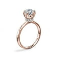 thumbnail image 3 of Diamond-Capitals 2.10 Carat Unique Round Cut Moissanite Ring for Wedding and Engagement Solid 14K Rose Gold Size 11, 3 of 8