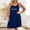 Dark Blue, variant on Love Print Moo Moos for Women Nightgown Plus Size Sleep Tank Sleeveless Soft Crew Neck Womens Nightgown L