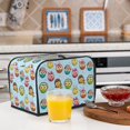thumbnail image 6 of Sikiie Cute Cartoon Owls 3 Toaster Covers 2 Slice Dustproof Toaster Cover Bread Machine Cover, Dustproof Cover - 11.4" x 7.5" x 7.9", 6 of 7