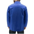 thumbnail image 2 of Men's Classic Soft Shell Water Resistant Fleece Lined Zipper Track Jacket (Royal Blue, 2XL), 2 of 3