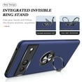 thumbnail image 3 of Nalacover Dual-Layers Case for Google Pixel 7, Heavy Duty Rugged PC Soft TPU Shockproof Protective Cover with Magnetic Rotated Ring Holder Kickstand Bracket Lens Protection Case,Blue, 3 of 7