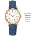 thumbnail image 3 of Ladies Stainless Steel Watch Fashion Ladies Watch Full Function Appearance Personality Ladies Watch Extra Large Face for Men All Watch Womens Watch with Numbers Nice Watch through Watch Strap Railroad, 3 of 3
