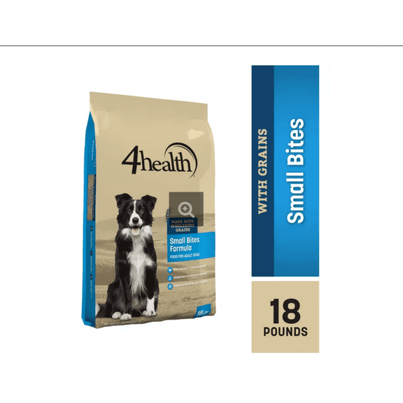 4health with Wholesome Grains Small Bites Adult Chicken Formula Dry Dog Food 18 lb