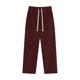 thumbnail image 1 of Pantalones de hombre de pana de longitud completa, color liso, cintura elástica, rectos, finos, de terciopelo, 1 of 2