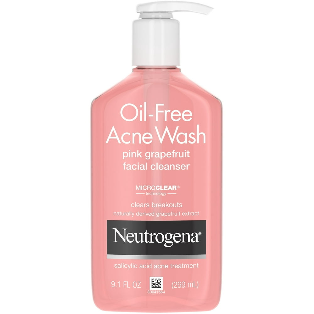 2 Pack Neutrogena OilFree Salicylic Acid Pink Grapefruit Pore