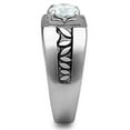 thumbnail image 2 of Anillo Color Plata Para Hombres de Acero Inoxidable Solitario con Semillas, 2 of 4