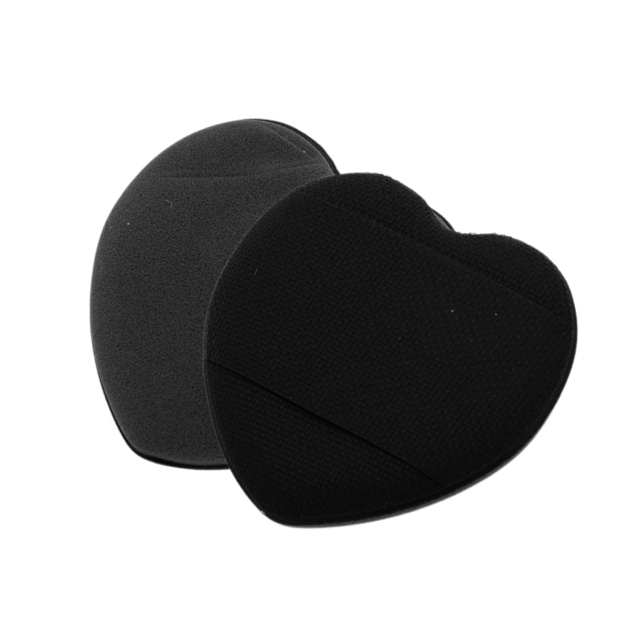 Unique Bargains 5 Pcs Heart-Shaped Face Makeup Sponge for Travel Black