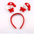 thumbnail image 1 of Diadema navideña de muñeco de nieve con luz LED, cinta para el pelo, decoraciones navideñas de Noel, accesorios para el cabello 2022, 2021, 1 of 4