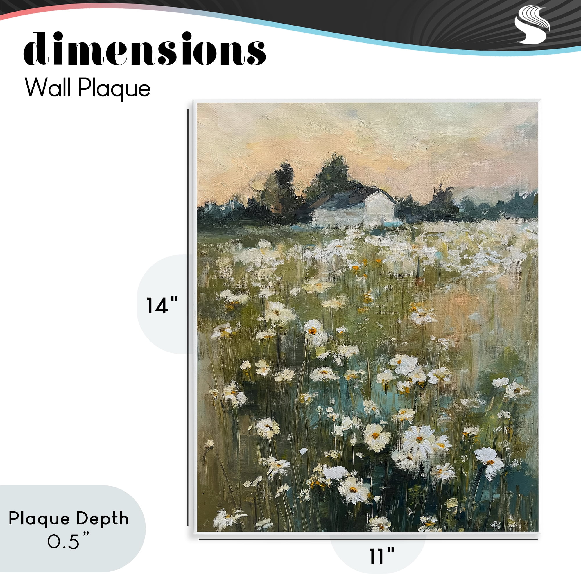 Stupell Industries Expressive Endless Daisies Wall Plaque Art, design by Svetlana Aleynikova