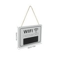 thumbnail image 2 of WHAMVOX WIFI Sign for Business Wooden Plaque Home Decor Reusable Wood Network Password Display Sign for Guests for Hotels and Offices, 2 of 7