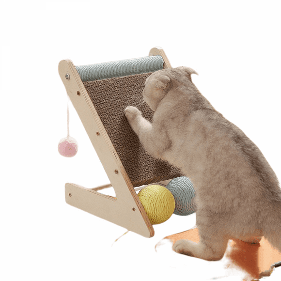 Wear-Resistant Triangular cat Scratching Board,Cardboard Scratcher Pad, Cat Scratching Post Scratch Pad, Cat Corrugated Cardboard