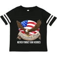thumbnail image 3 of Inktastic Memorial Day- Never Forget Our Heroes- Bald Eagle Boys or Girls Toddler T-Shirt, 3 of 5