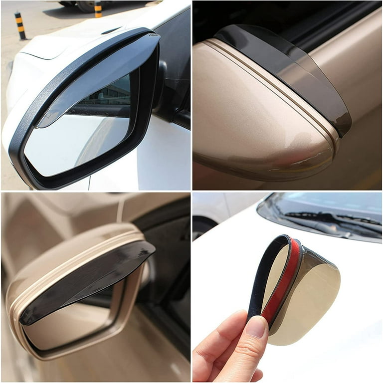 2 Pcs Carbon Fiber Car Side Mirror Rain Eyebrow Guard, Car Rearview Mirror  Rain Brow, Waterproof Rearview Mirror Smoke Cover, For SUV, Truck, Car