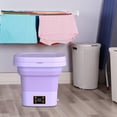 thumbnail image 1 of Lavadora portátil BLESIY 9L compacta Fácil de llevar para RV Lavandería Dormitorio Ropa de violeta, 1 of 8