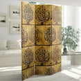 thumbnail image 7 of Oriental Furniture 6 ft. Tall Gold Leaf Orchard Canvas Room Divider - 3 Panel, 7 of 7