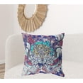 thumbnail image 3 of HomeRoots 418116 5 x 28 x 28 in. Electric Blue & Aqua Blown Seam Geometric Indoor & Outdoor Throw Pillow, 3 of 5