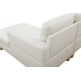 thumbnail image 5 of Starhome L Shaped White Faux Leather 2-Piece Couch Living Room Sofa Set, 5 of 5