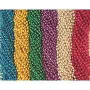 MGMB 36 Asst 6 Colors Mardi Gras Beads Party Favors Huge Lot 3 Dozen