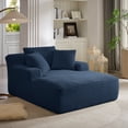 thumbnail image 5 of Oversized Chaise Lounge Chair Indoor, Corduroy Upholstered Modern Sofa Couch,No Assembly Required,Comfy Sleeper Sofa for Living Room,Office&nbsp;, 5 of 7