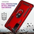 thumbnail image 2 of Samsung Galaxy S21 Ultra Case, STARSHOP Drop Protection Ring Kickstand Cover- Red, 2 of 6