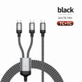 thumbnail image 4 of USB C Cable 2 in 1 Type C Fast Charging and Data Transfer Cord PD100W For Phone Pad Tablets Type C Cable, 4 of 10