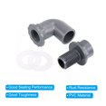thumbnail image 4 of Unique Bargains 25mm PVC Elbow Water Tank Pipe Connector, Coupling Fitting Adapter 3 Pack Gray, 4 of 4