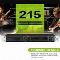 thumbnail image 2 of EQ215S Active Balanced Dual 15Band Graphic Equalizer Professional Audio Sound Processor for Studio/L, 2 of 5