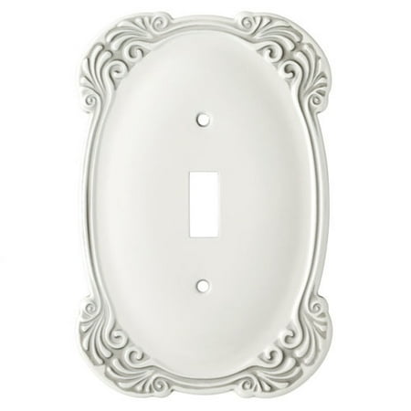 Northwest Switchplate - Franklin Brass Arboresque Single Switch Wall Plate, White