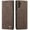Coffee Brown, variant on QLTYPRI for Samsung Galaxy A13 5G case Vintage PU Leather Wallet Case TPU Bumper Card Slots Hands-Free Kickstand Magnetic Closure Shockproof Flip Folio Case for Samsung Galaxy A13 5G/A04s- Black