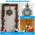 thumbnail image 6 of Wreath Hanger for Front Door, TSV 15''-25'' Adjustable Door Hanger for Wreath, 20 lbs Upgraded Wreath Holder, Christmas Fall Easter Spring Wreaths Decorations Hook, Black, 6 of 7