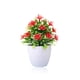 thumbnail image 2 of Toystoory Plantas artificiales, plantas, flores, bonsái, maceta falsa de plástico, jardín, hogar, escritorio, sala de estar, ventana, patio, accesorios Flores artificiales Rojo Toystoory HA084016-01, 2 of 6